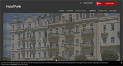 Desktop Screenshot of hotelparis.cz